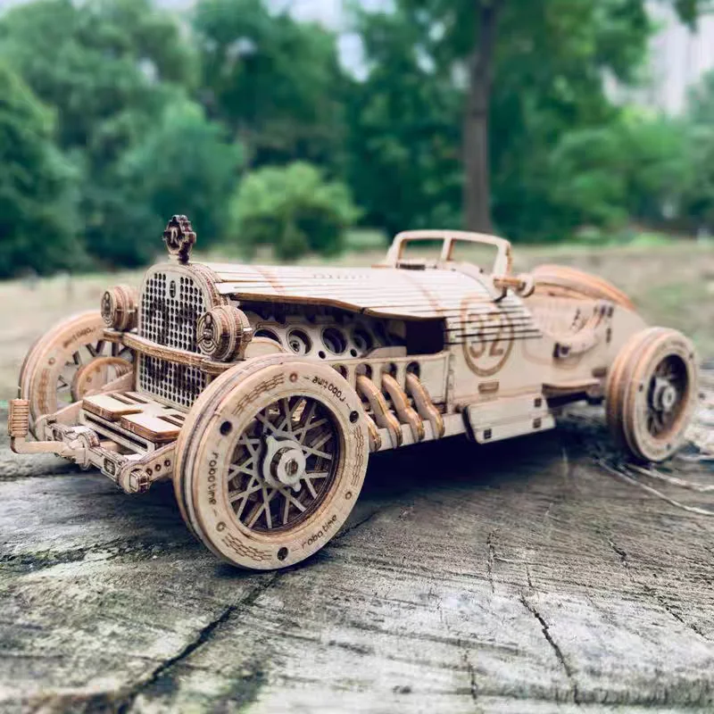 3D-Autopuzzle aus Holz, DIY mechanische Modellbausätze für Erwachsene, Maßstabsmodell, Teenager, Geburtstagsgeschenkidee, Heimbüro-Schreibtischdekoration