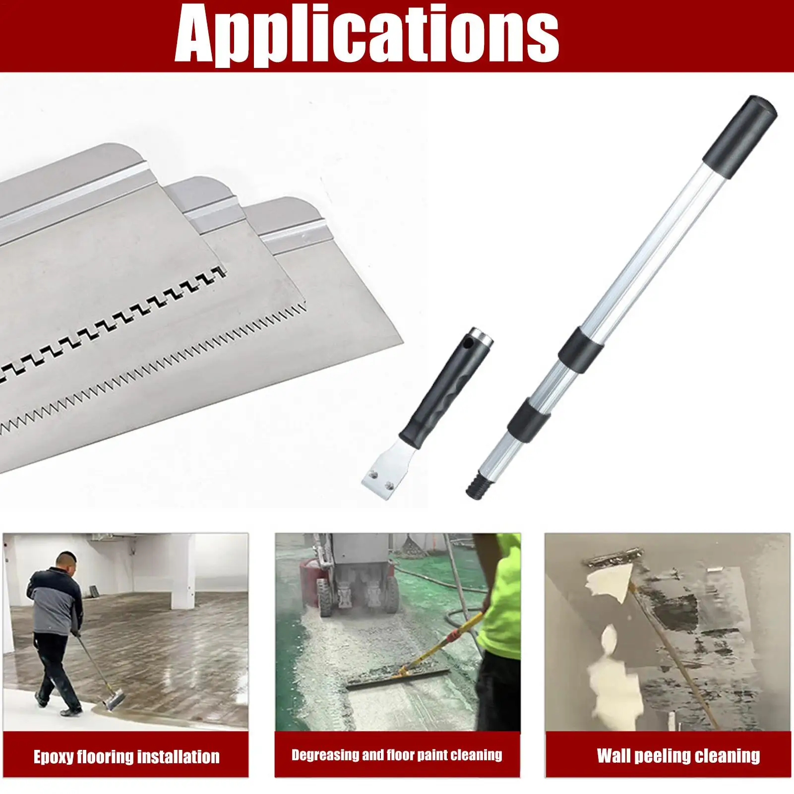 

Самовыравнивающиеся инструменты для пола, телескопический скребок для эпоксидной смолы, самовыравнивающийся скребок для пола для подрядников, домашних советов своими руками