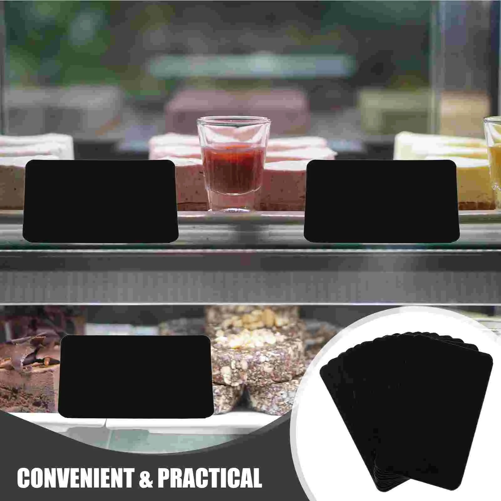 10 Pcs Cake Display Stand Shelf Labels Dessert Stands Buffet Signs Mini Chalkboard Plastic Large Sorting Holder