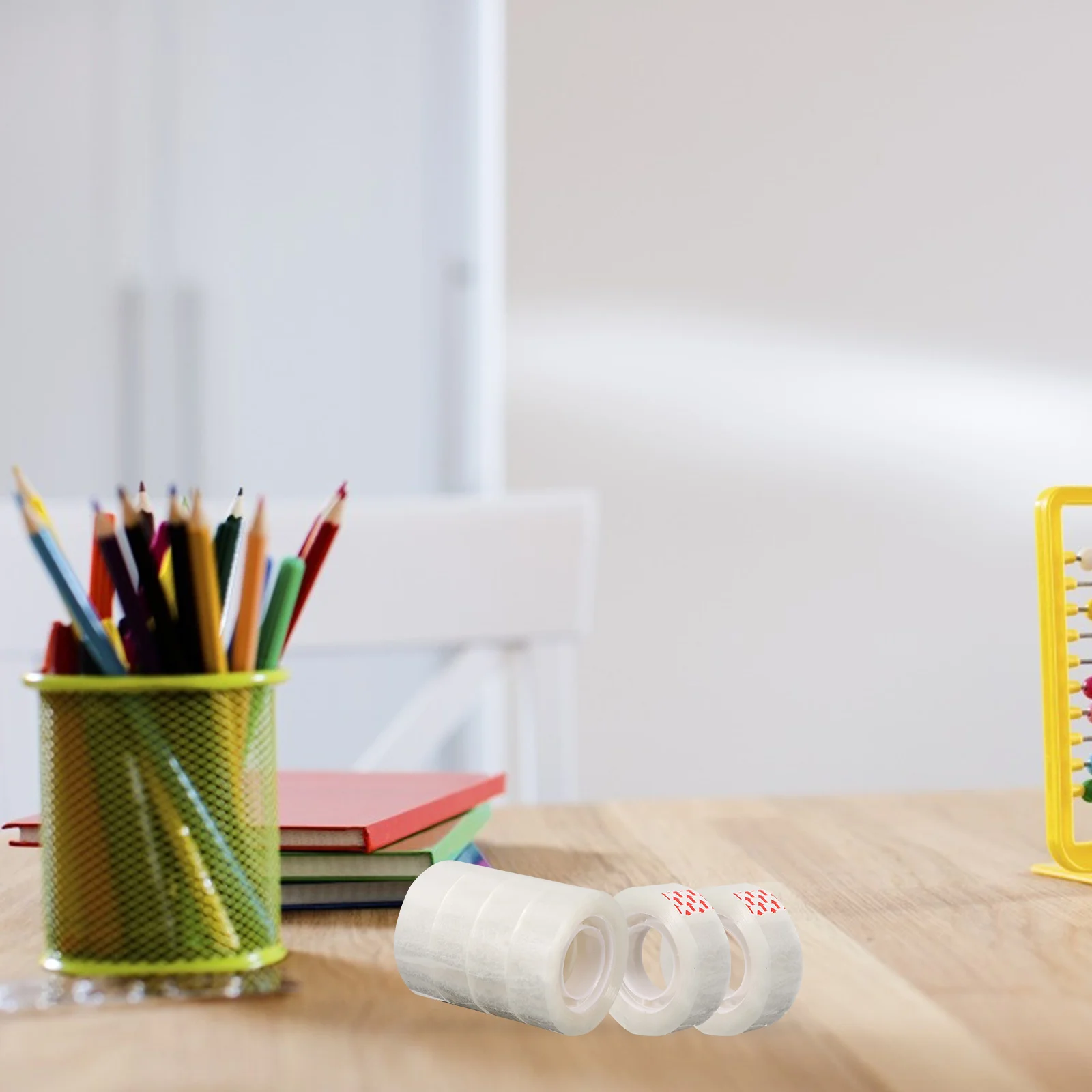 Rotoli di nastro adesivo sigillante adesivo trasparente da 16 pezzi per imballaggio ufficio casa trasparente invisibile