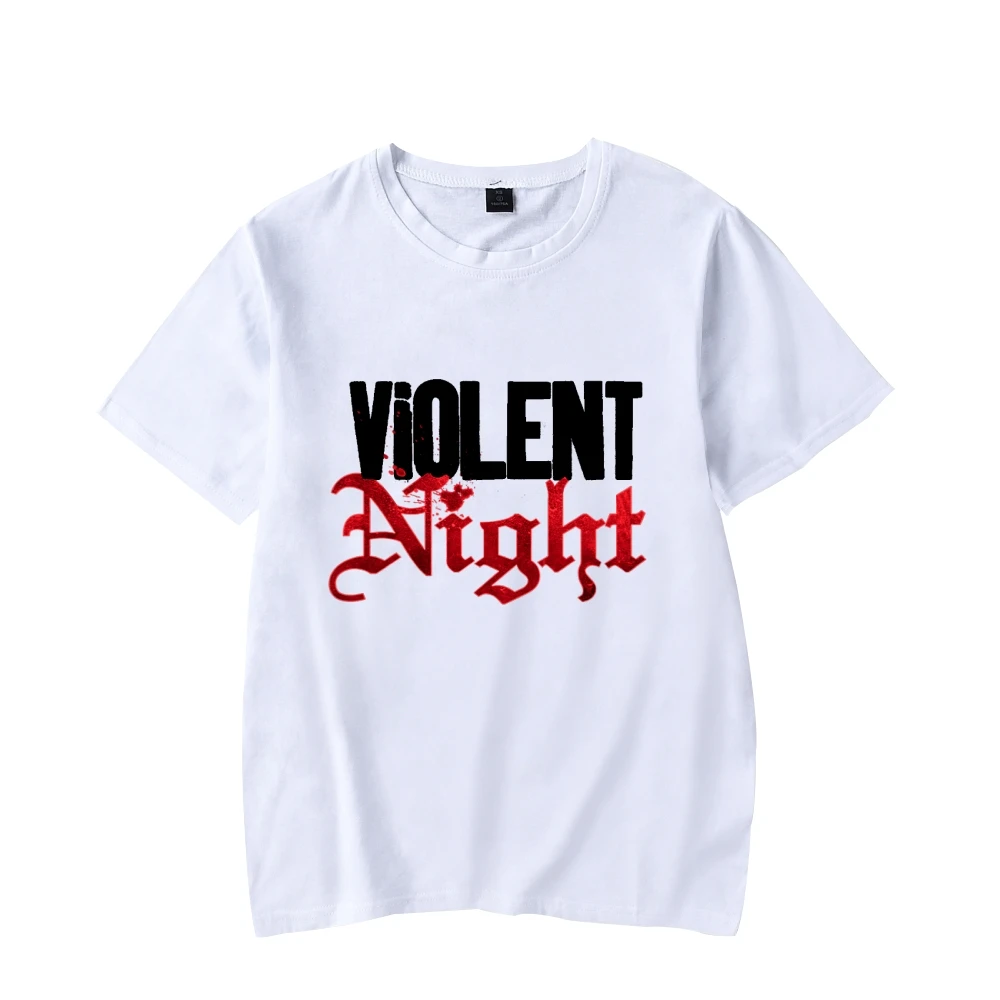 Violent Night Tshirt Unisex Crewneck Short Sleeve Tee Women Men T-shirt New Movie Casual Style Fashion Clothes