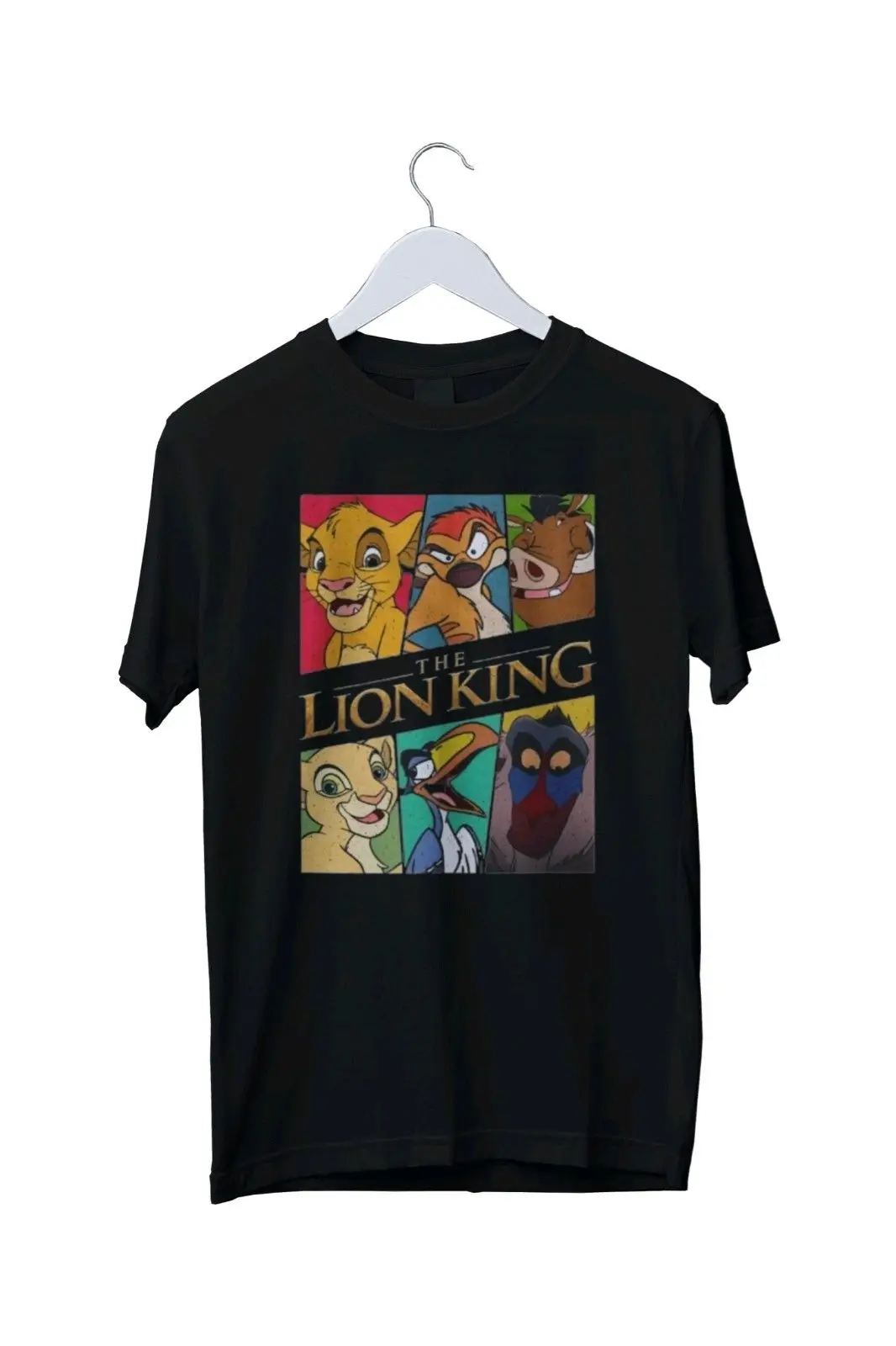 

Мужская и женская футболка с рисунком льва Скара из «Короля Льва» от Disney, для повседневного отдыха и тематических мероприятий, унисекс, хлопковая, с коротким рукавом, оверсайз