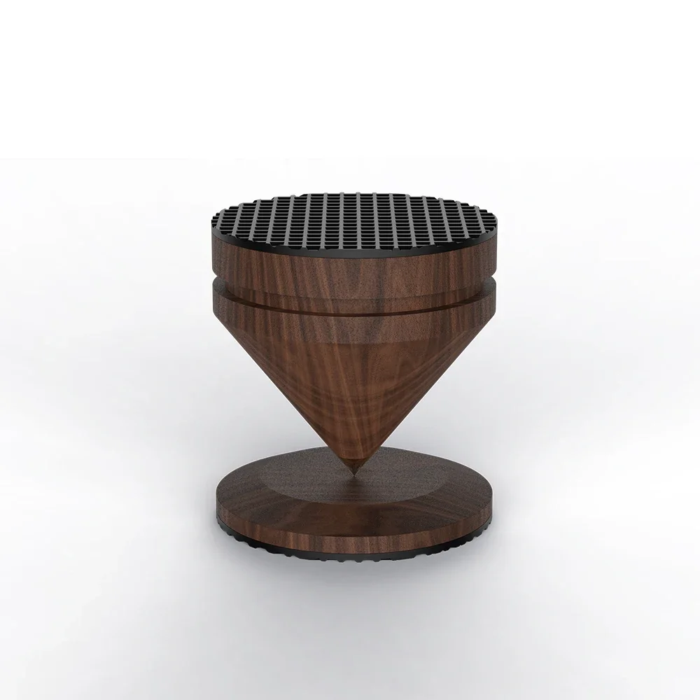 Spike Pad para Altifalante Amplificador, suporte à prova de choque, isolamento Pés Base, Rosewood Speaker, alta qualidade, 4PCs, 33mm