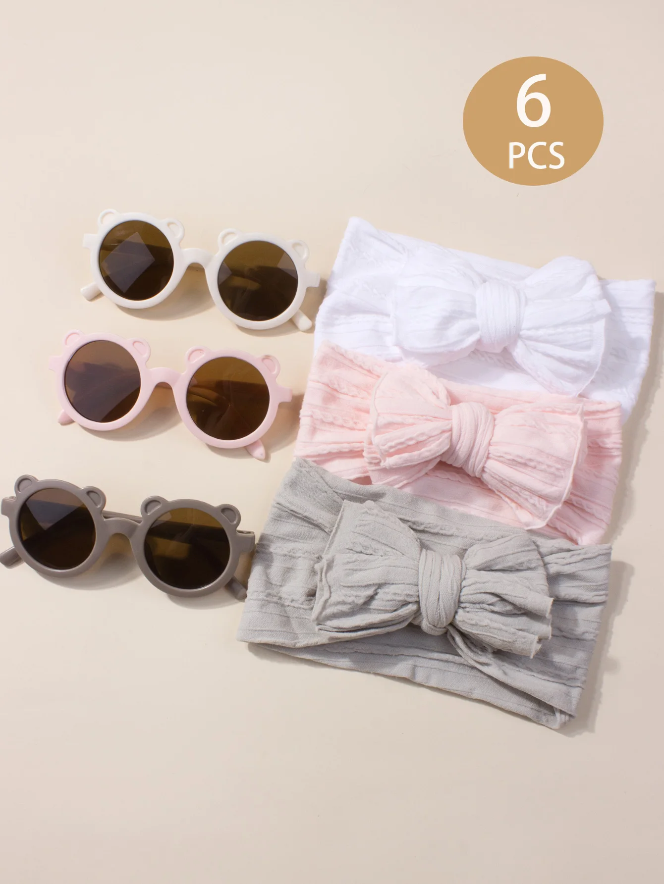 6 шт. детские солнцезащитные очки + детская повязка на голову, очки с медведем, детские очки, повязка на голову с бантом, милые, детские очки в подарок, лето 6 шт. детские солнцезащитные очки + детская повязка на голову, очки с медведем, детские очки, повязка на голову с бантом, милые, детские очки в подарок, лето