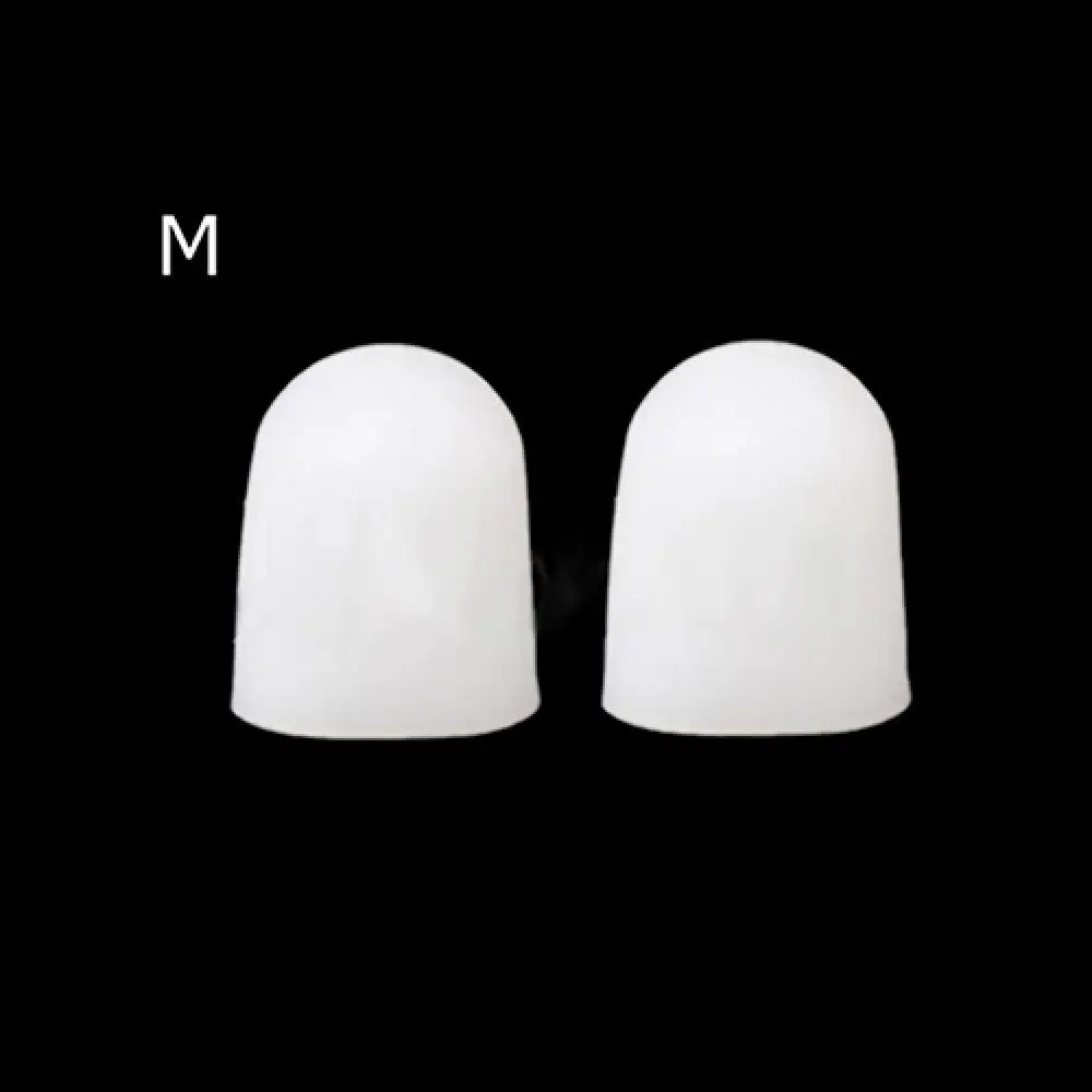 1 คู่ซิลิโคน Toe Caps Blisters Corns บรรเทาอาการปวด Foot Care Caver หมวกซิลิโคน Toe Gel Protector แขนหลอดคุด