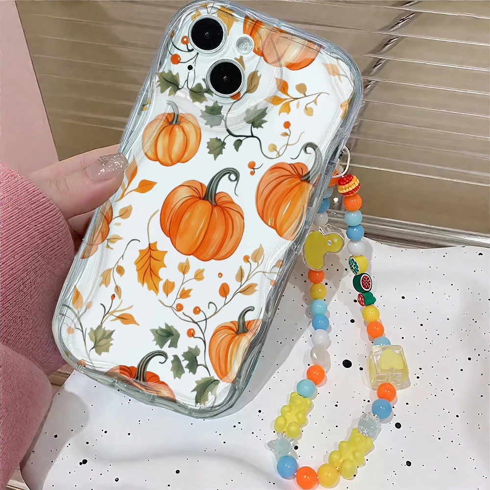 Orange Pumpkin Case For Realme C75X C75 14 14T C73 Note 60 60X 50 C61 C63 C65S C67 C55 C53 C51 C35 C21Y C25Y 10 9 Pro 8 9i Cover