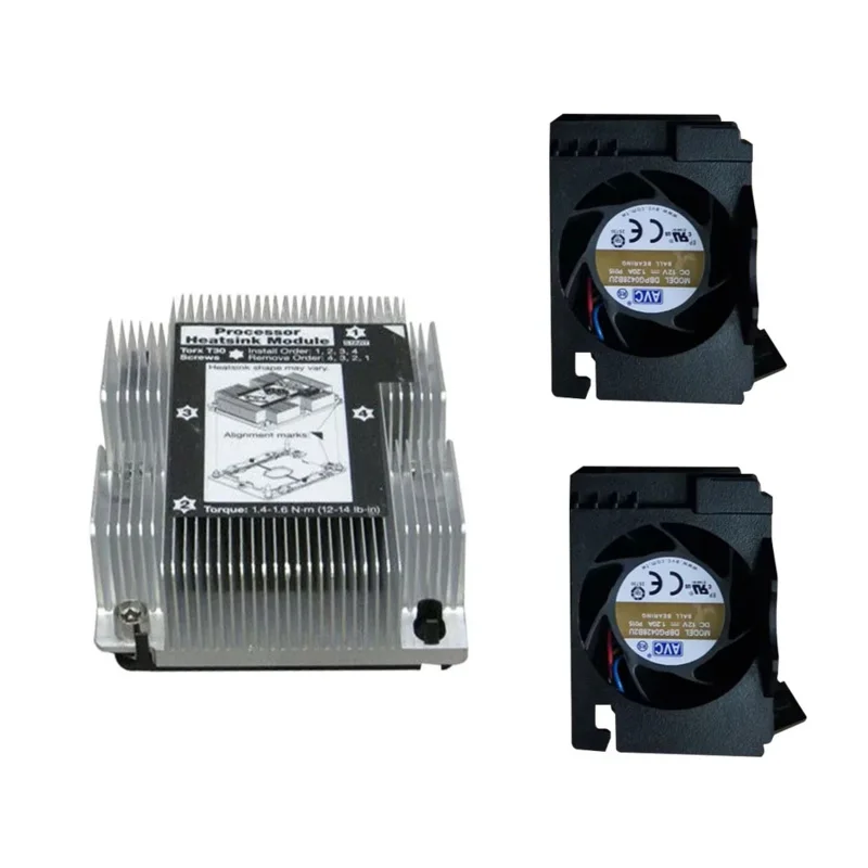 Original für ThinkSystem SR530 Server Kühlkörper Lüfter Kit 01KP657 1KP657 Lüfter 01KP694 1KP694 Think System SR530 CPU Kühler