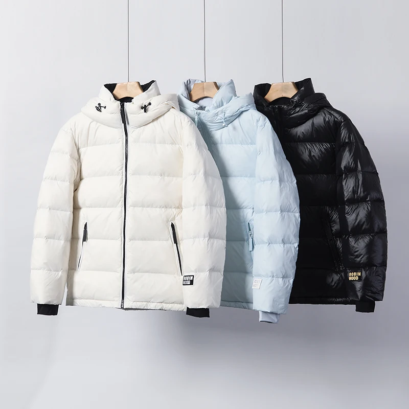 

90% down, thickened winter cold-proof and warm hooded down jackets for men and women, duck down jackets for couples