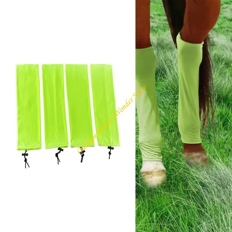 E8BF Light weight Polyester Meshes Leg Guards For Horses Insect Enhances Stability Washable Horsewares