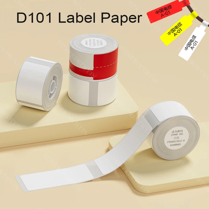 NIIMBOT D101 Label Maker Mini Portable Pocket No Need Ink Label Paper for Mobile Phone Home Office Shop Use Print With Name