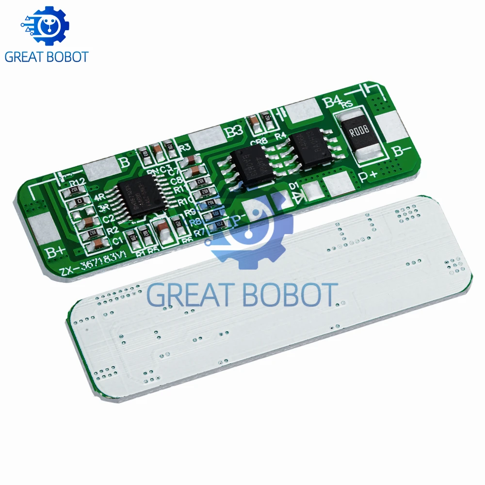 1 ~ 5 قطع BS للحماية الزائدة! 4S 4A-5A 18650 لوح حماية بطارية ليثيوم أيون 4 حزمة PCB BMS 4.25-4.35 فولت إلى 2.3-3.0 فولت #5