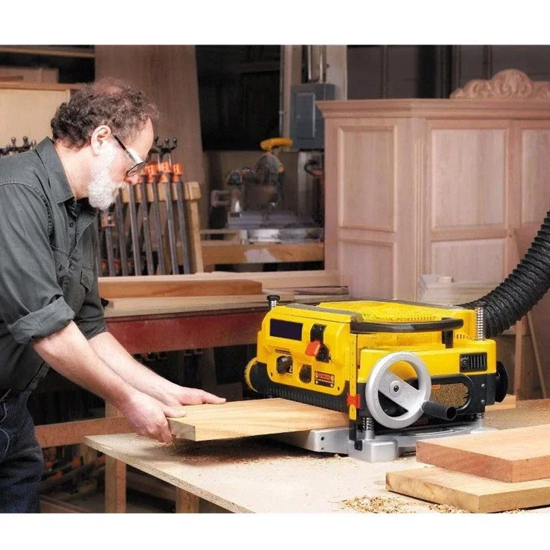 Multi-functional Wood Planer DW735 Press Planer Machine 220V 1800W Flat Planer Machine Woodworking Tools