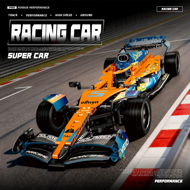 

Building blocks Racing technology Machinery Group Formula racing building blocks boys Assembling toys Sports car gifts