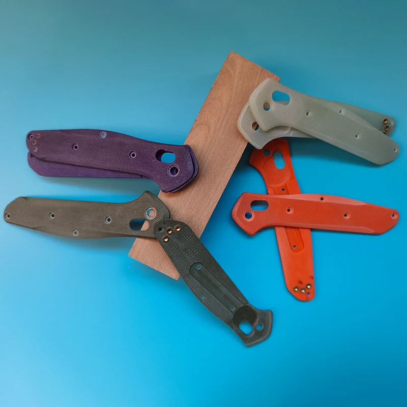 Parches de Empuñadura CNC G10 con Líneas Finas en 4 Colores para Cuchillos Benchmade Osborn 940, Repuestos Antideslizantes