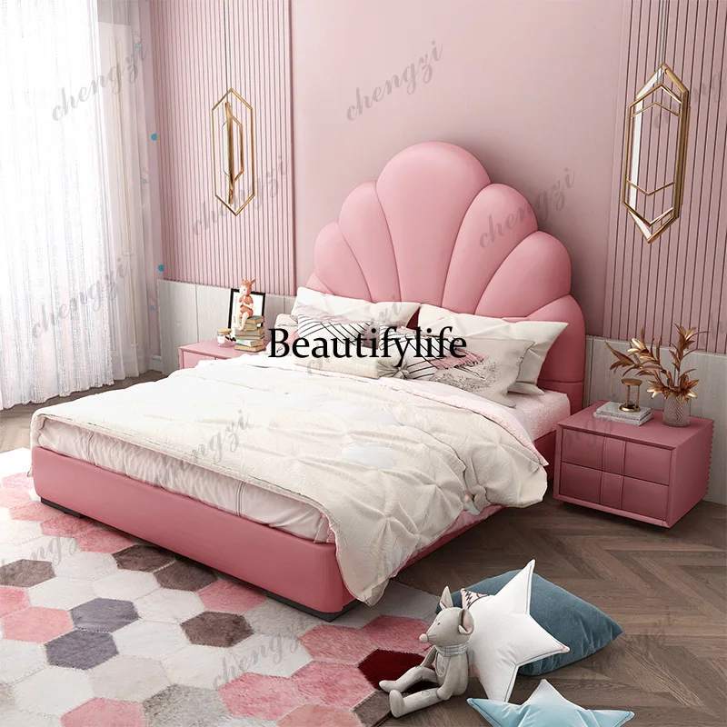 Z138 Pink Storage Kids Beds Minimalist White Cheap Wooden Custom Kids Beds Single Design Modern Lettino Per Bambini