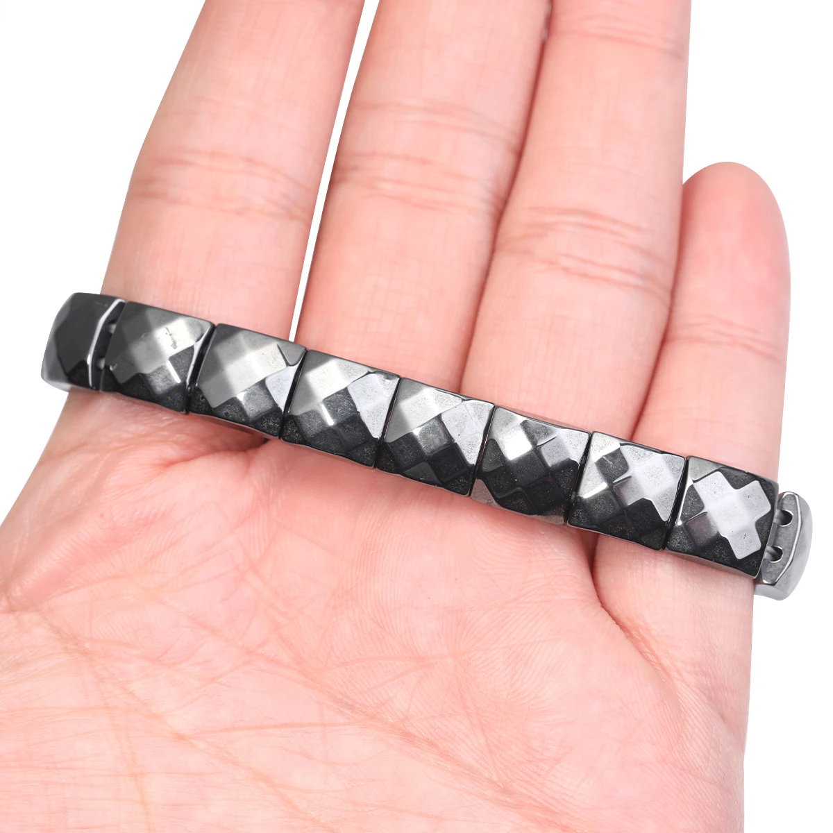 Hämatit-Armband, unterstützt natürliche T-Levels, stellt Vertrauen wieder her, wirkt Mental Clarity & Focus 2025, neues Hämatit-Armband für Herren – Detail 6