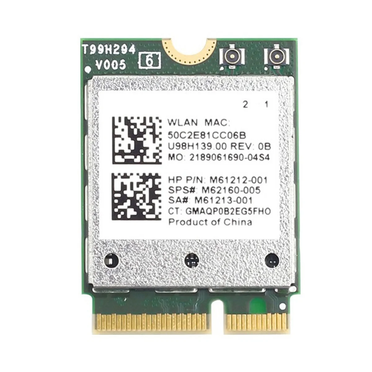 Durable QCNFA765 WIFI 6E Wireless Network Card 2.4G/5G/6G 5374Mbps Bluetooth 5.3 WiFi Card M.2 NGFF Module for Win10 Win11