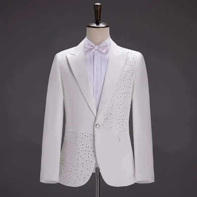 Men's Suit Performance Costume Sequin Suit suit Stage Chorus Men's Dress Singer Host Costume