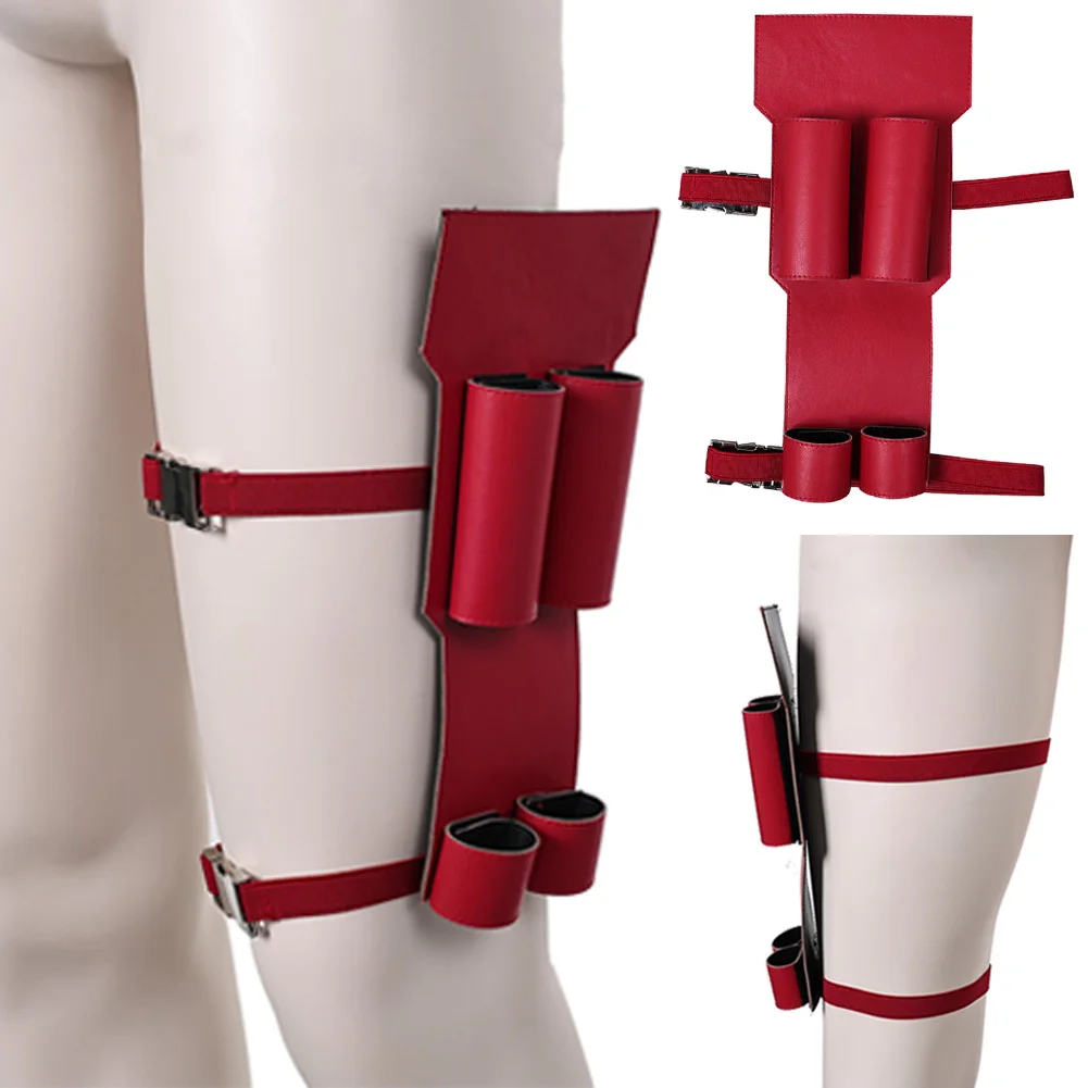 Matt Murdock Cosplay Red Legbags Costume Movie Dare Role Devil Superhero Disguise Roleplay Uniform Props Leg Belt Halloween