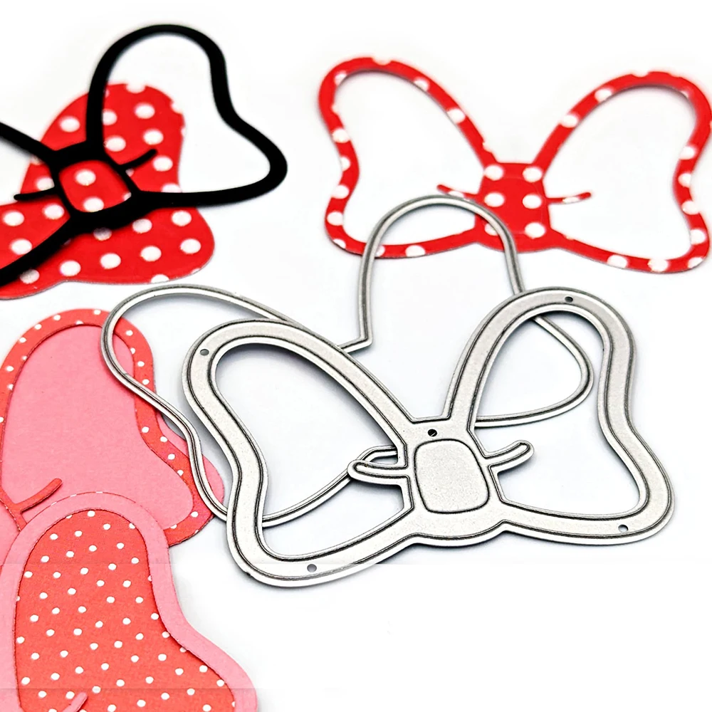 Shaker Bow Set Cutting Dies Disney Diecut for DIY Scrapbooking Album Decorative Paper Cards Crafts Making New 2023 Knife Mold