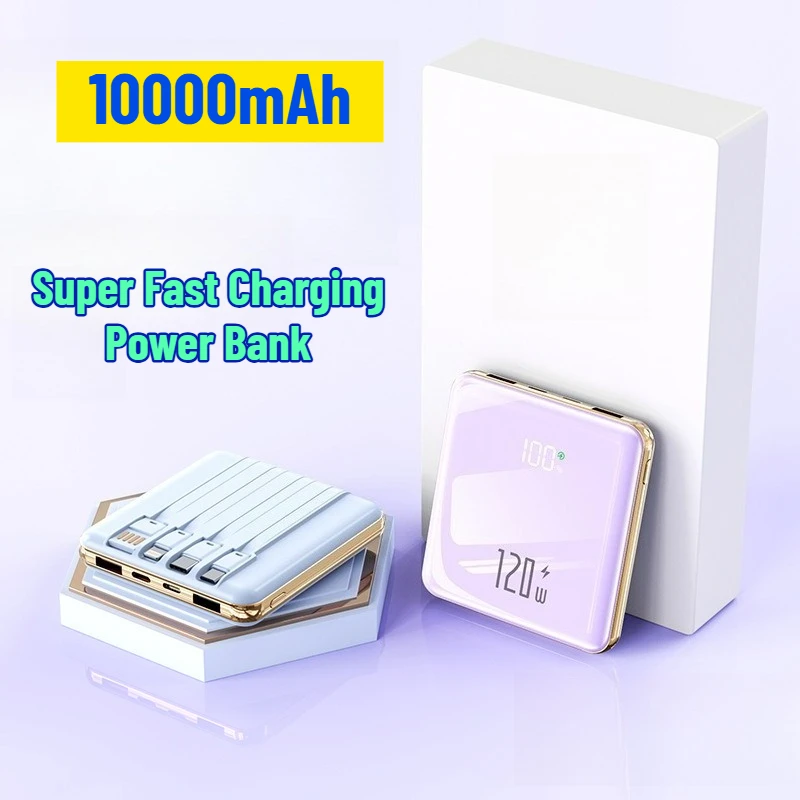Super Fast Charging Power Bank 10000mAh Dual-way Fast Charging High Capacity Portable Charger