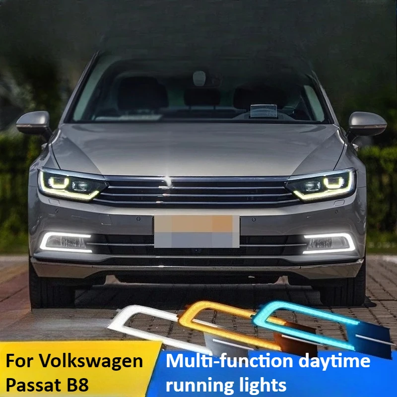 

Led Daytime Running Light Front Fog Lamp Dymanic Flowing Turn Signal Light For Volkswagen Passat B8 2016 2017 2018 2019
