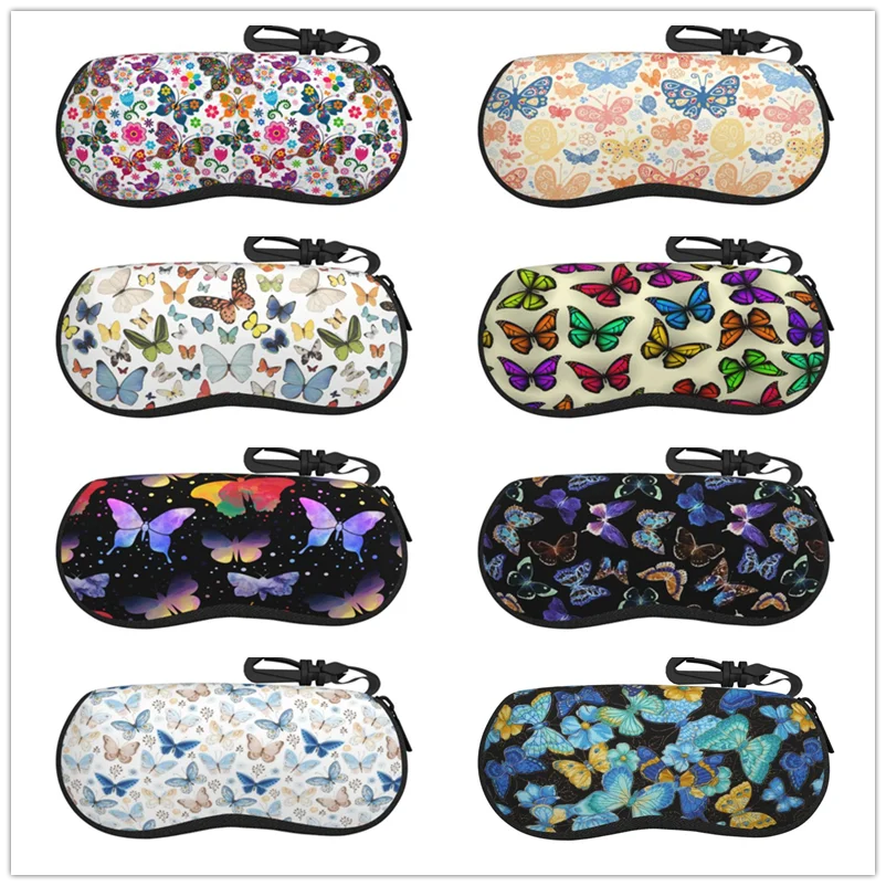 

Butterfly flowers Glasses Box High-end Sunglasses Myopia Glasses Pressure Resistant Sunglasses Boxs Glasses Bags