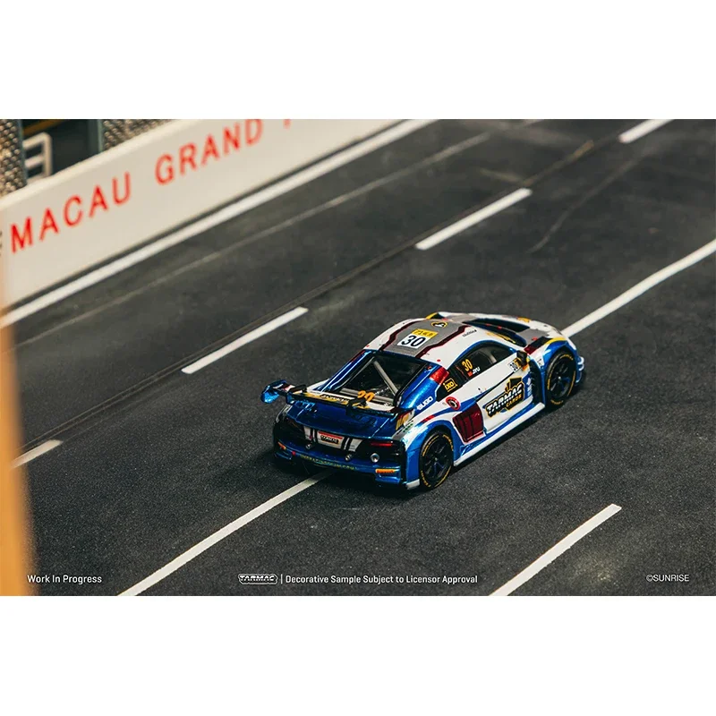 PreSale TW 1:64 LMS GT3 Evo II Audi R8 Macau GT Cup 2024 Sunrise SUGO مجموعة ألعاب دييكاست نموذج سيارة Tarmac Works