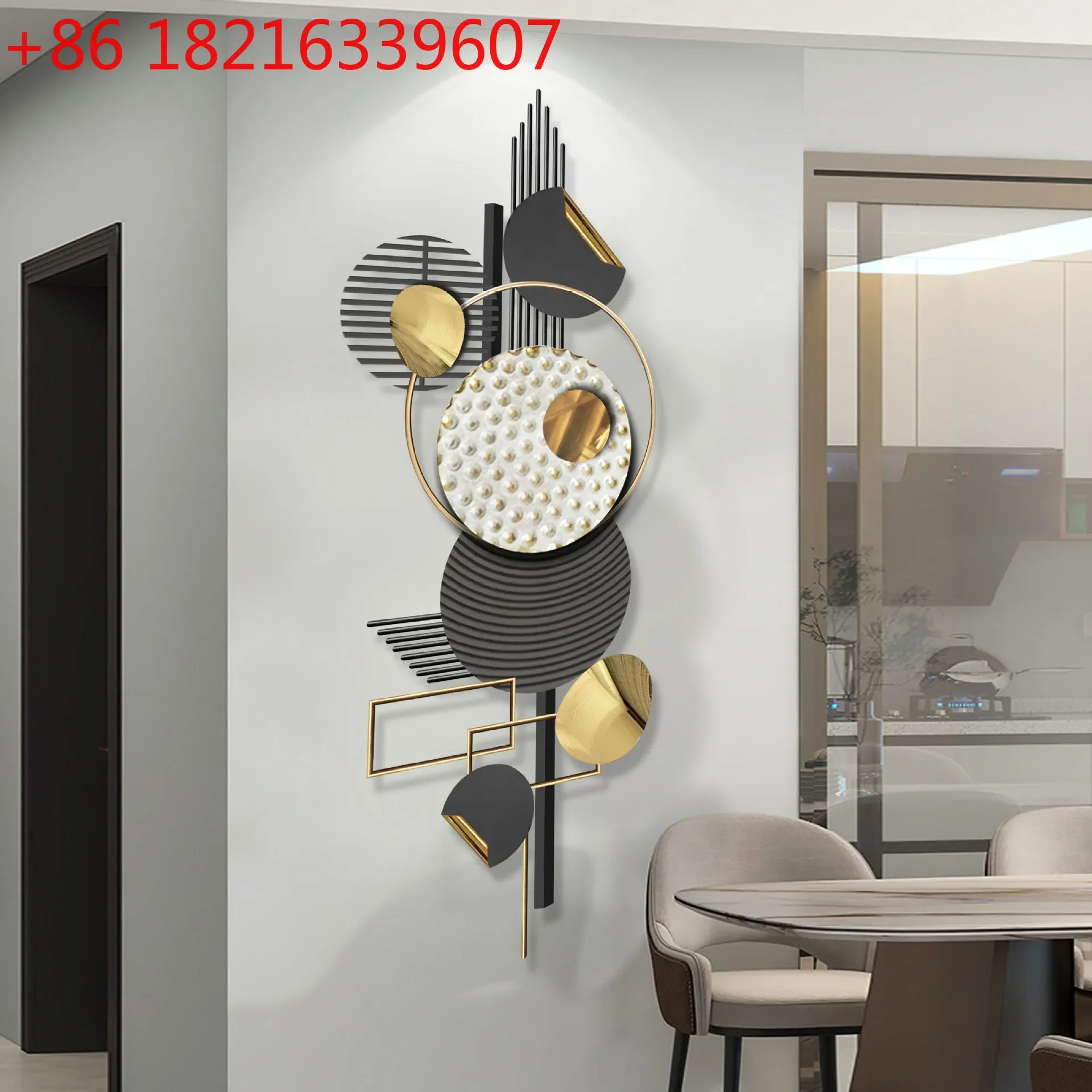 YAO modern simple living room wrought iron wall hanging light luxury sofa wall pendant decoration creativity