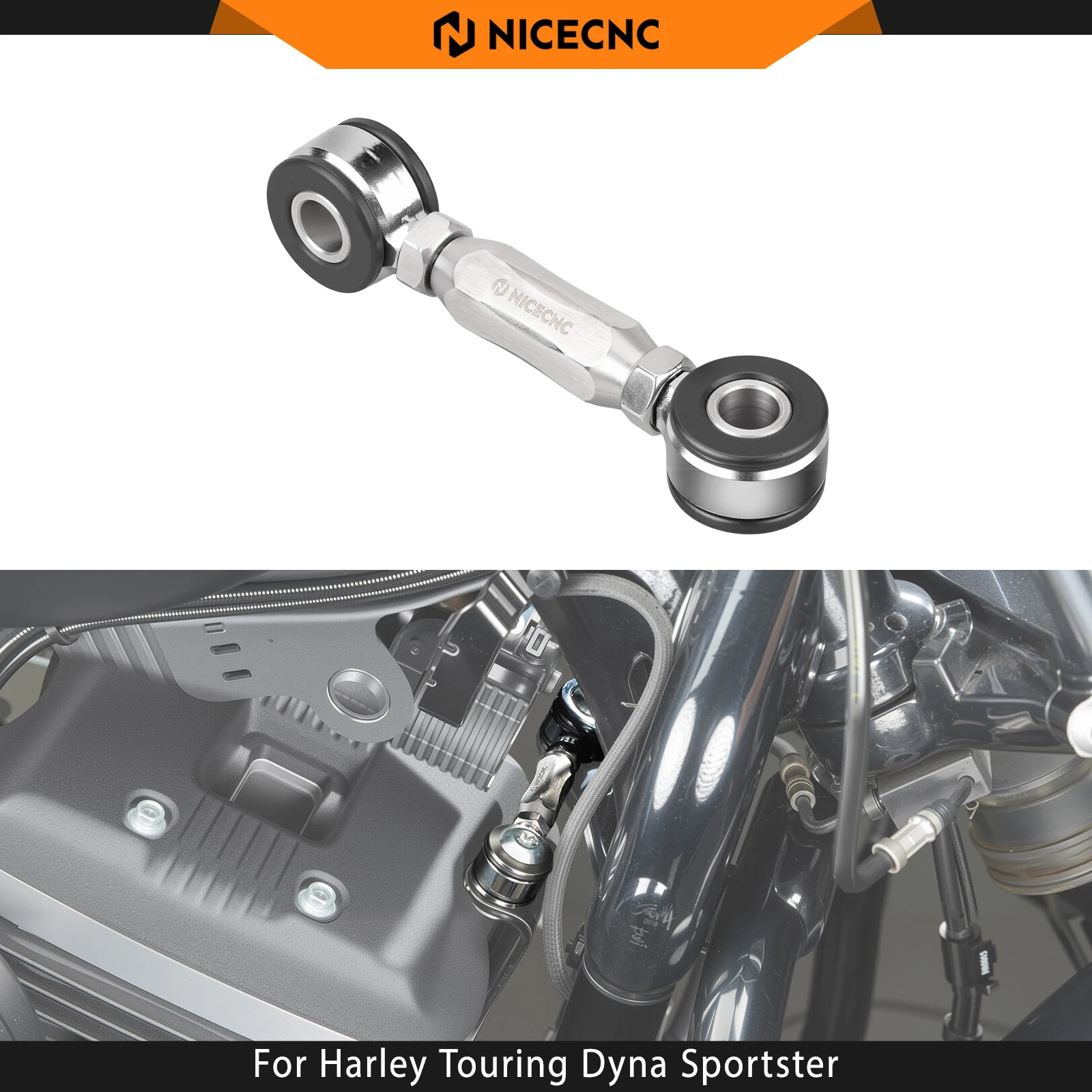 For Harley Sportster Dyna Touring Front Engine Mount Stabilizer Link Street Glide Road Glide Road King Dyna Fat Bob Low Rider