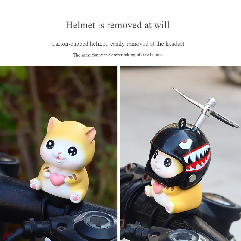 Suitable For Motorcycle Dragon Head Cartoon Doll Bamboo Dragonfly Small Yellow Duck Cute Decorative Small Pendant Personality To