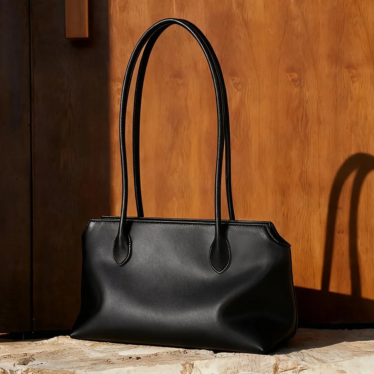Women's Genuine Leather Shoulder Tote Bag Luxury Designer Large Capacity Ladies Commute Bag Female High Quality Underarm Bag New