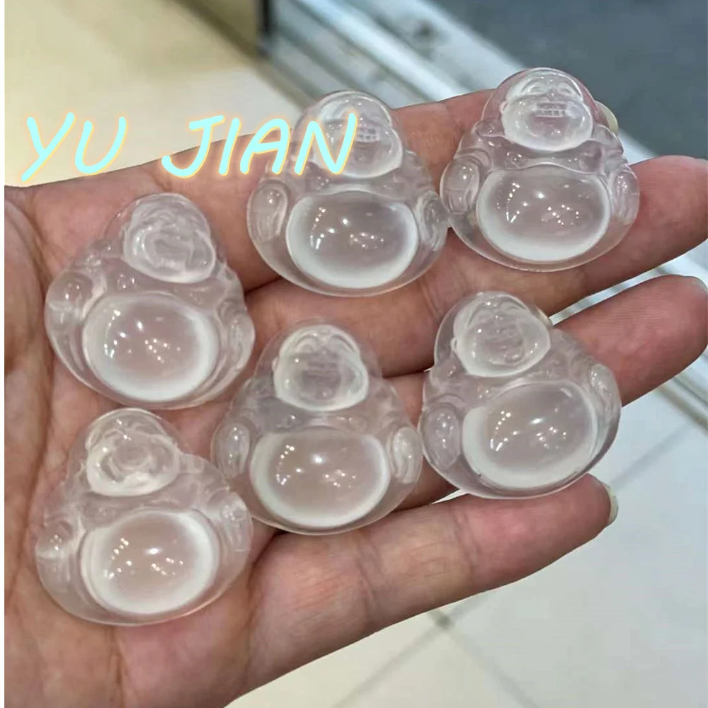 New Advanced Ice Seed Transparent Bright Exquisite High-quality Hand-carved Jade Pendant Boutique Necklace With Chain Jewelry 2