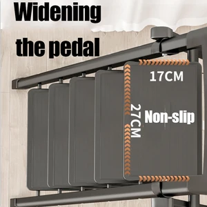 سلم منزلي قابل للطي 3/4 خطوات سلالم سميكة مقعد المطبخ سلم تسلق داخلي سلم متعرج متعدد الوظائف أعلى 12 سلم مطبخ مبيعات 3 خطوات - No9