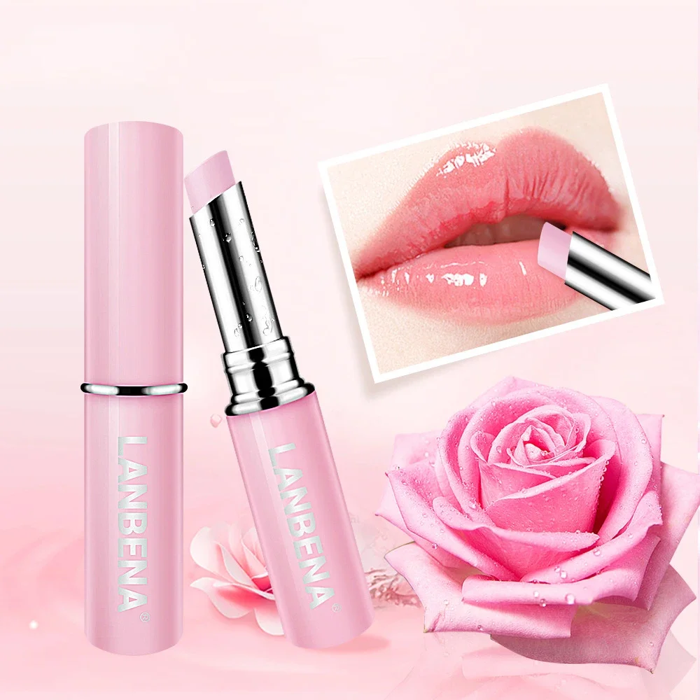 Bálsamo labial rosa/ácido hialurónico/camaleón, mascarilla de relleno, hidratante, nutre, reduce las líneas finas, maquillaje, uso diario