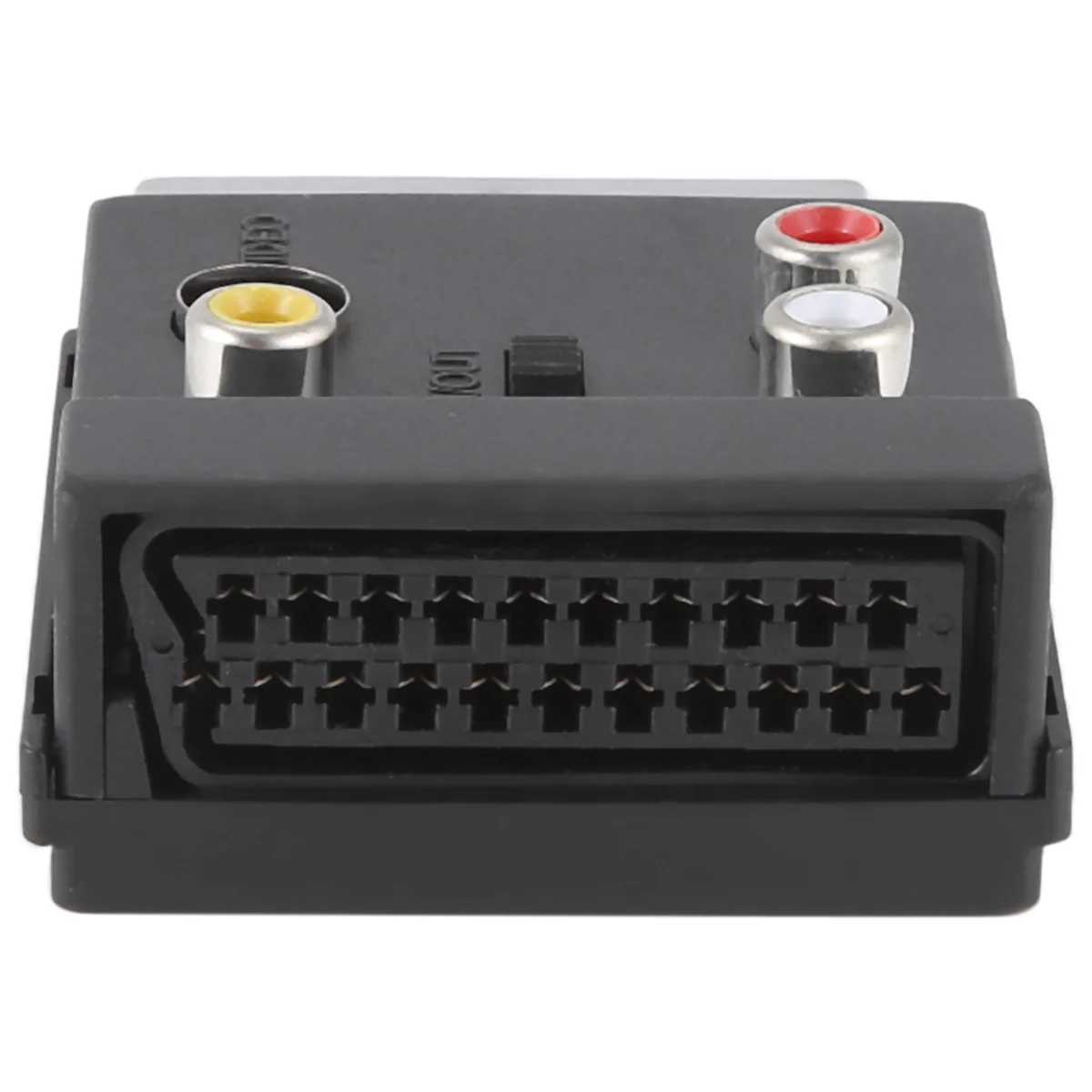 Hot sale Newest Switchable Scart Male to Female S-Video 3 Audio Adapter