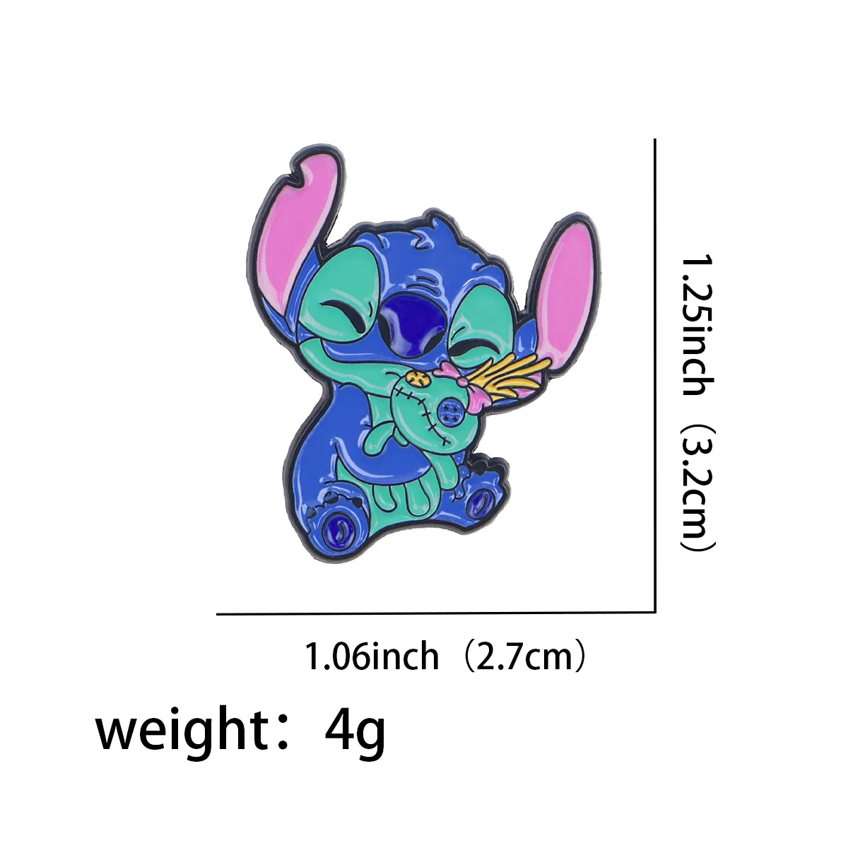 Cute Stitch Enamel Pin Cartoon Brooch Pines Lapel Pins Badge Costume Accessories Fashion Jewelry Hat Backpack Decoration Gift