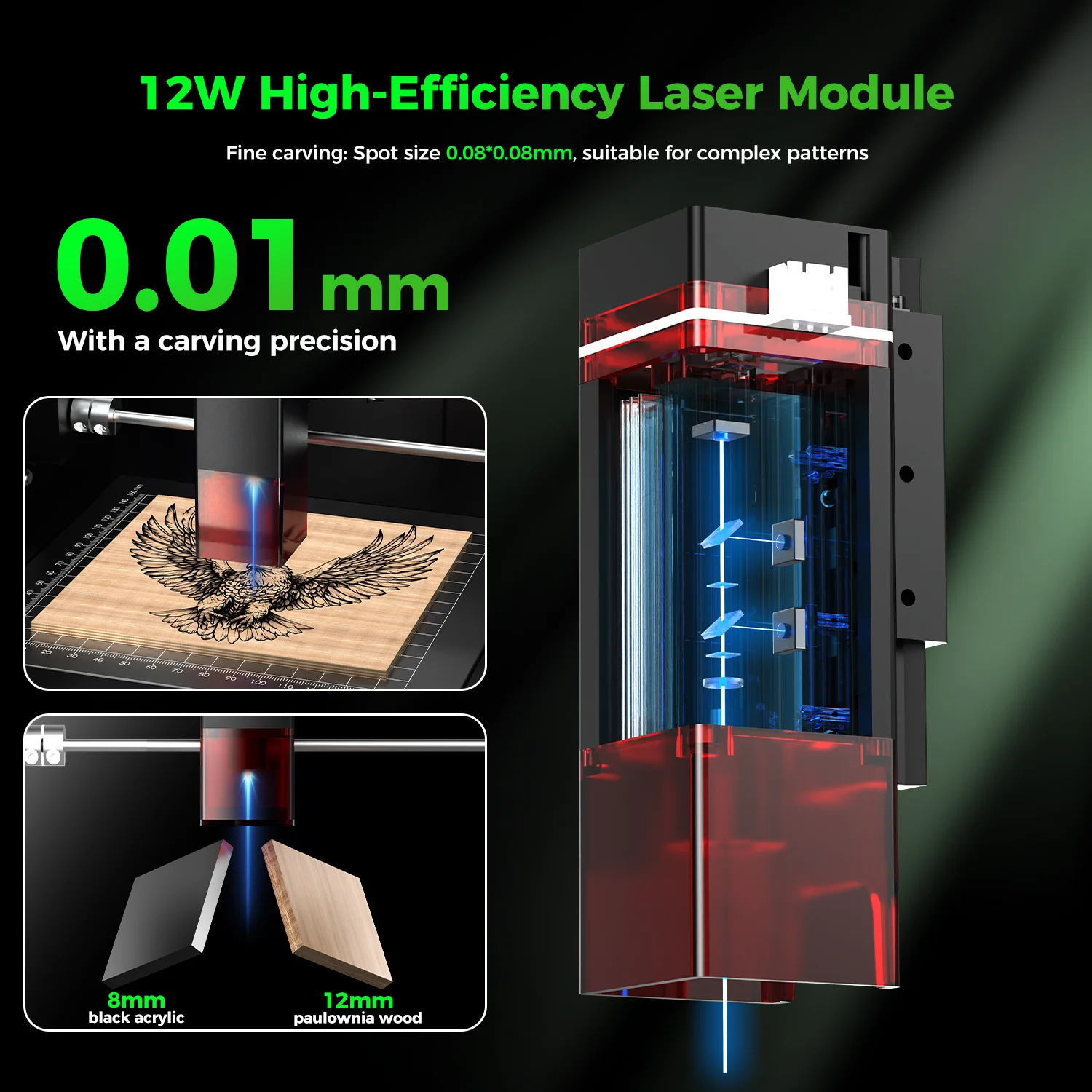 Acmer k1 portátil mini gravador a laser cnc máquina bluetooth diy logotipo máquina de marcação pintado cão tag papel couro madeira acrílico