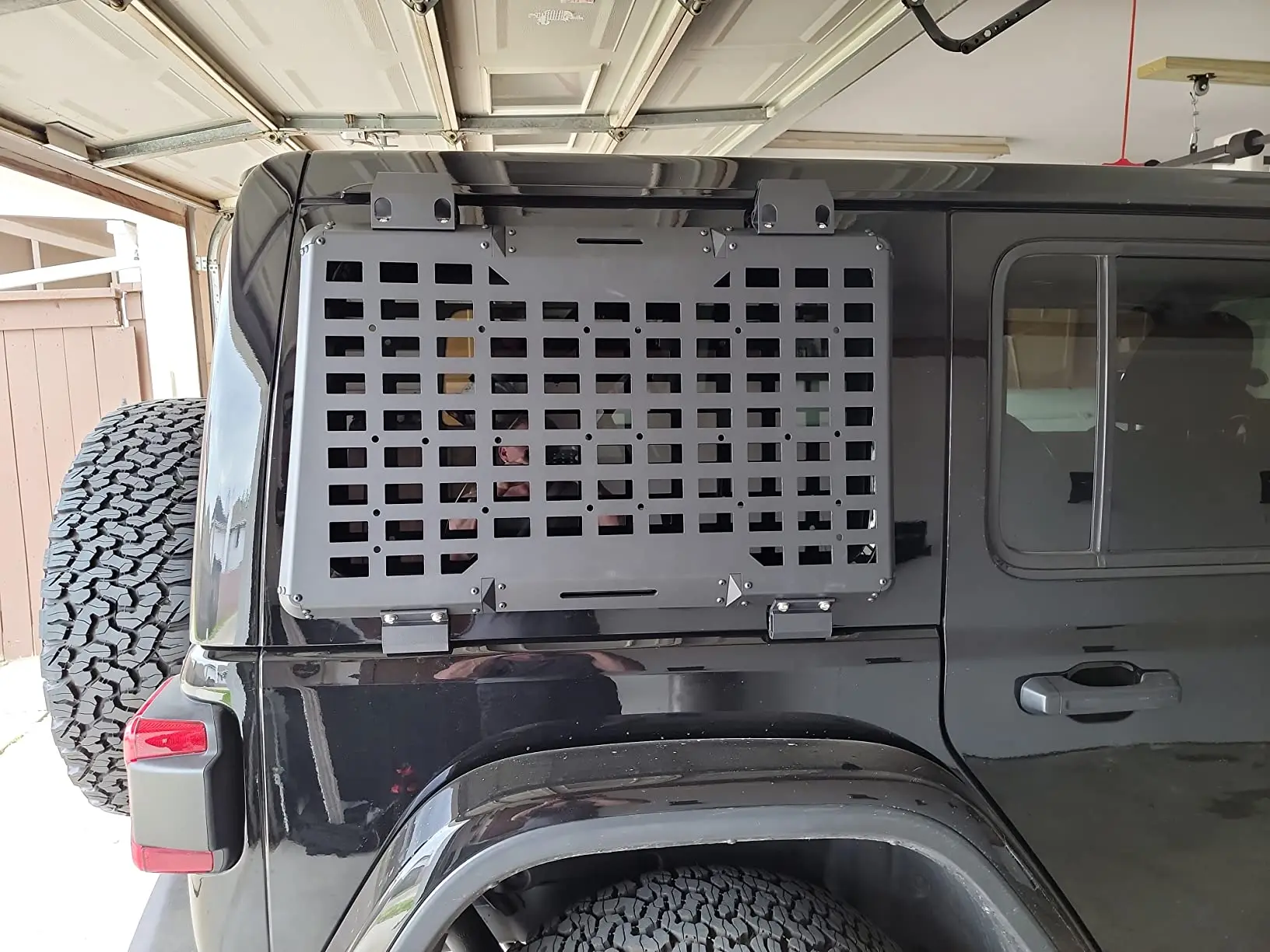 Kit de rangement pour vitre arrière droite, panneau Molle, décoration de protection pour Jeep Wrangler JL 2018-2023, 4 portes tout-terrain