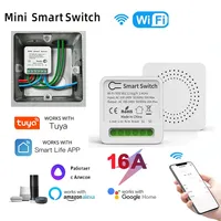 16A Wifi Mini Smart Switch Wireless Light Switches 2 Way DIY Control Smart Home for Tuya Smart Life Ewelink Alexa Alice Homekit