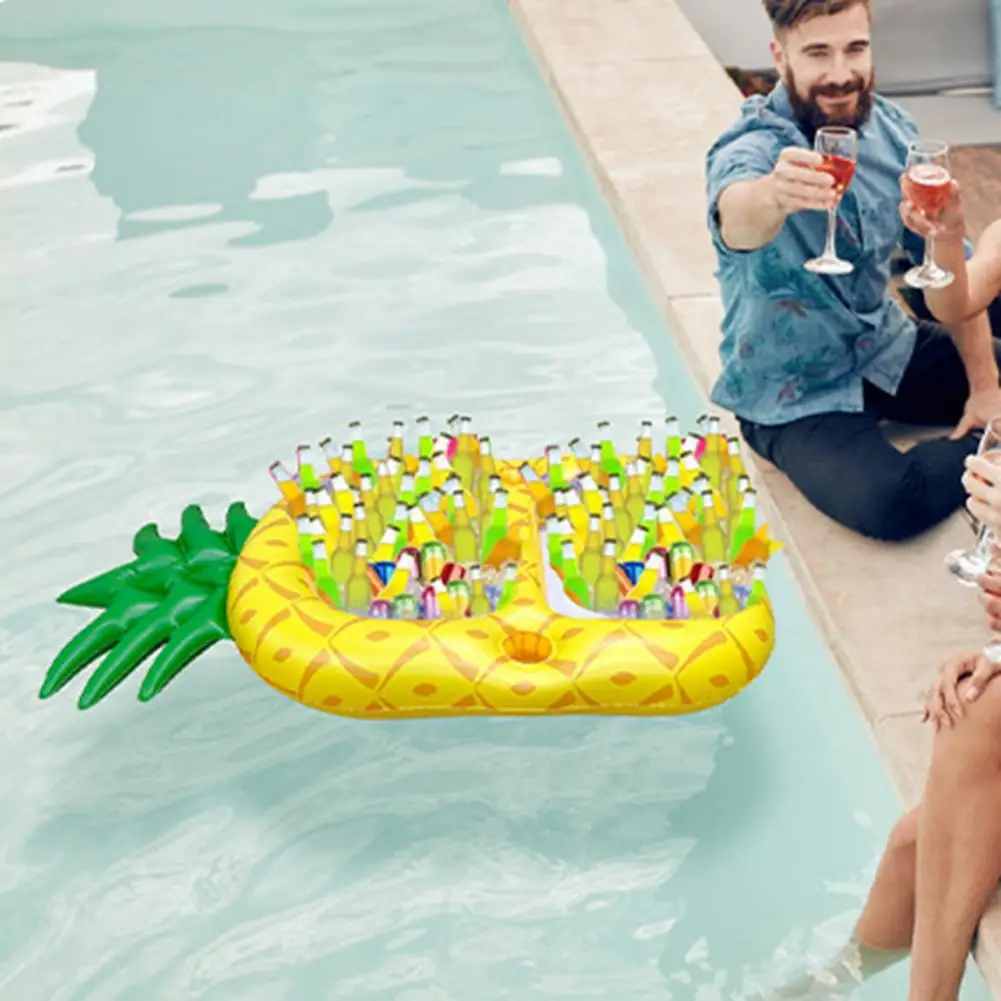 Mode Schwimmbad Tablett entzückende aufblasbare Tablett Ananas Float Schwimmbad Float Food Bier Tablett Unterhaltung