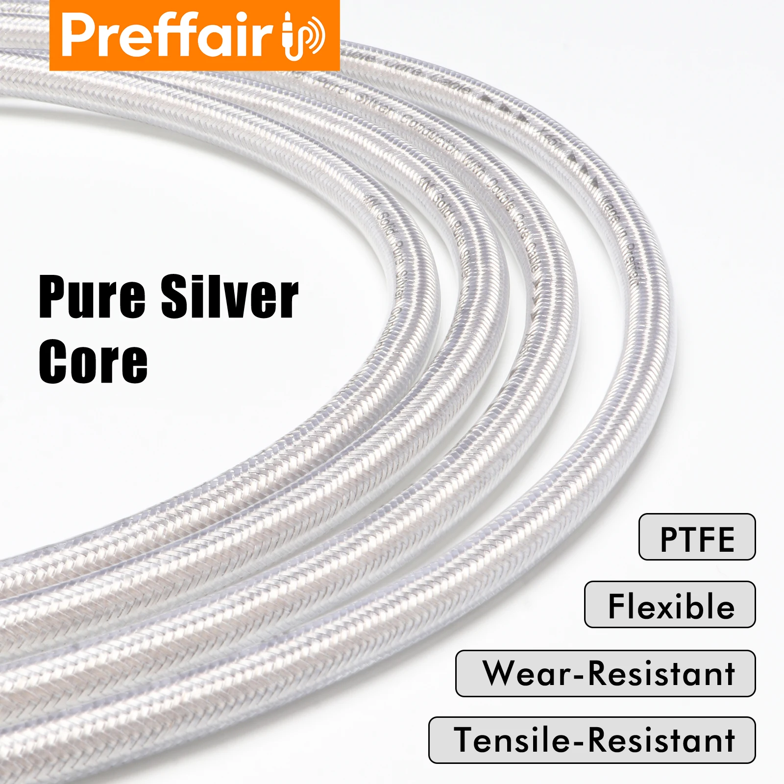 Preffair HI-END 4N Pure Silver Audio Cable XLR to RCA Cable with Carbon Fiber Rhodium plated RCA/XLR Connector balance cable