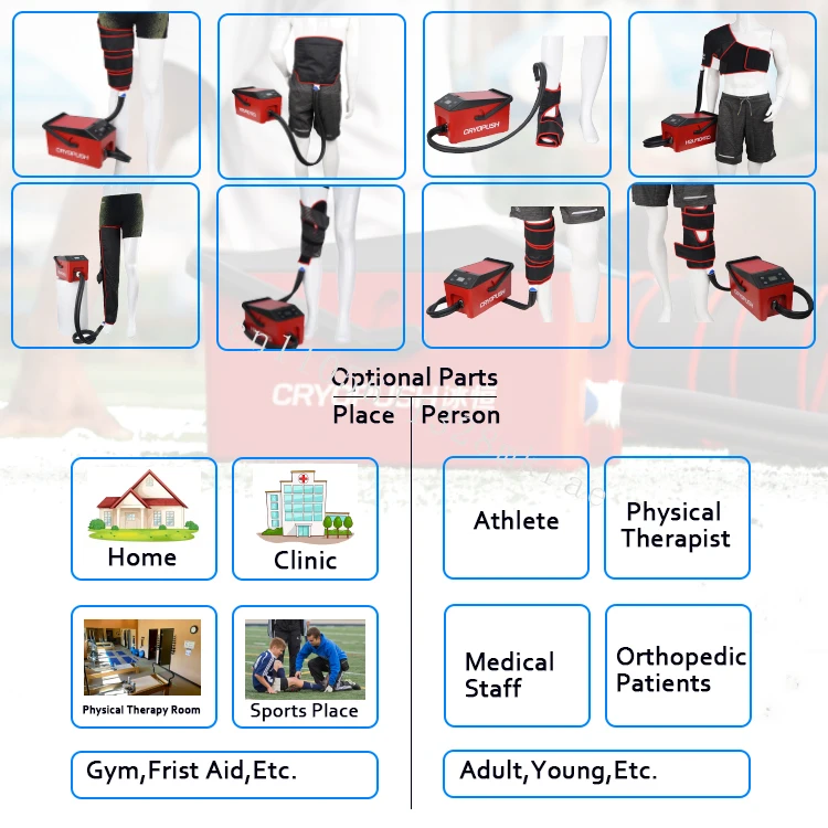 2025 New Orthopedics and Rehabilitation CRYOPUSH Knee Cryo Recovery Ice Cold Compression Therapy Physical Therapy System Machine