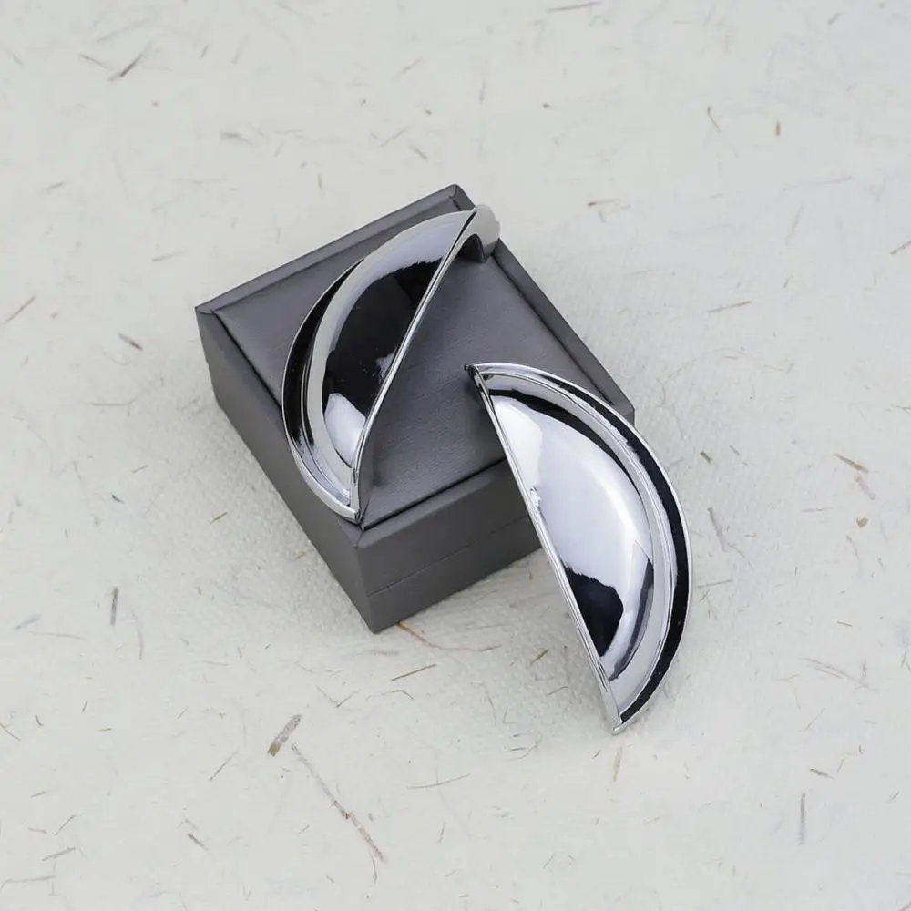 Stylish Zinc Alloy Cabinet Handle Half Moon Drawer Pull Decorative Furniture Knob Antique Brass Wardrobe Hardware