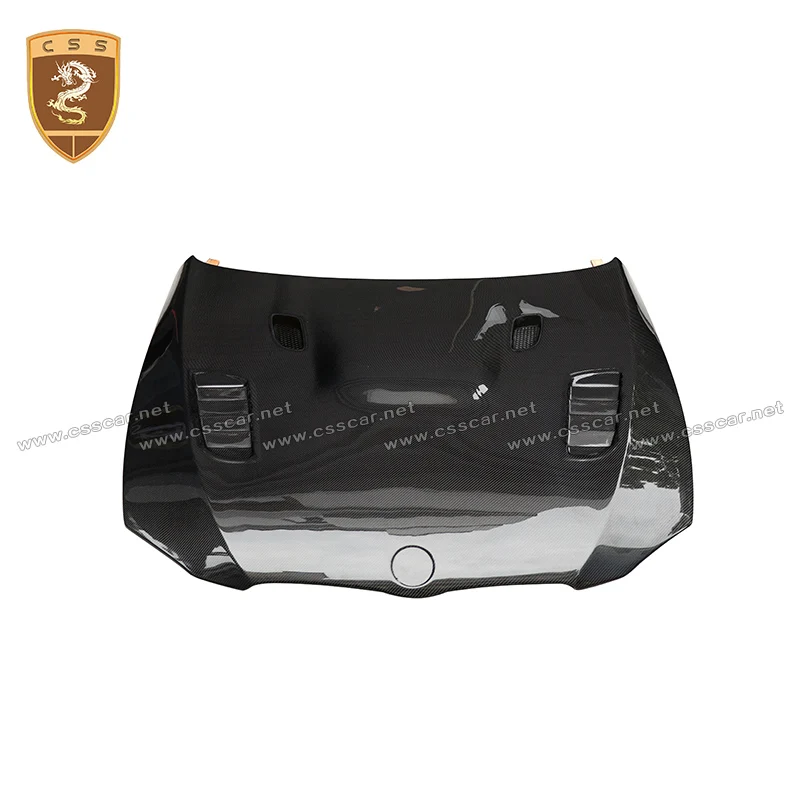 Fit for BMW M3 E92 08-13 Engine Hood Car Bonnet Glossy Black Carbon Fiber Engine Cover Vors Style Auto Machine Parts Decoration