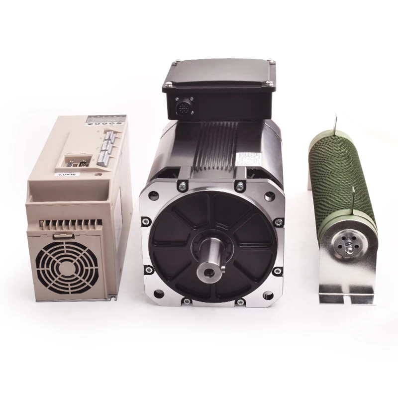2.2kw 3.7kw 8000rpm High Torque Servo Motor Kits Cnc Spindle Servo Motor for Cnc Drive Ac Servo High Torque Spindle Motor