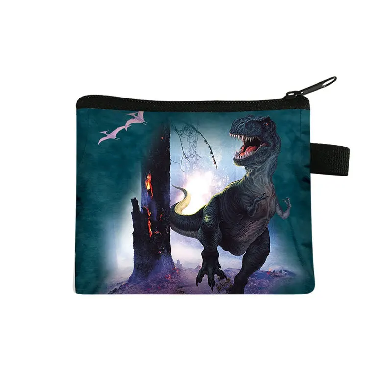 Dinosaur Coin Purse Cartoon Animal Dino Coin Wallet Boys Girls Storage Bag Mini Money Pocket Birthday Gifts