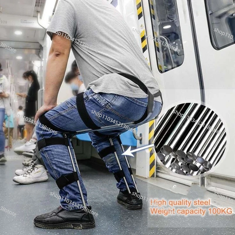 Chairless Wearable Invisible Exoskeleton Seat Artifact For Outdoor Travel Working