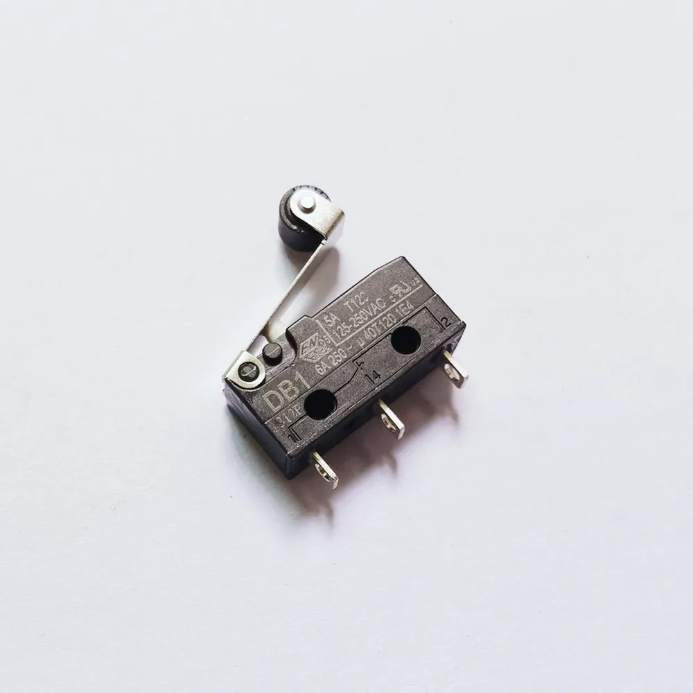 

Original new 100% DB1 6A250V handle with roller micro switch micro limit switch with plastic wheel 3pin DC1C-L1LB
