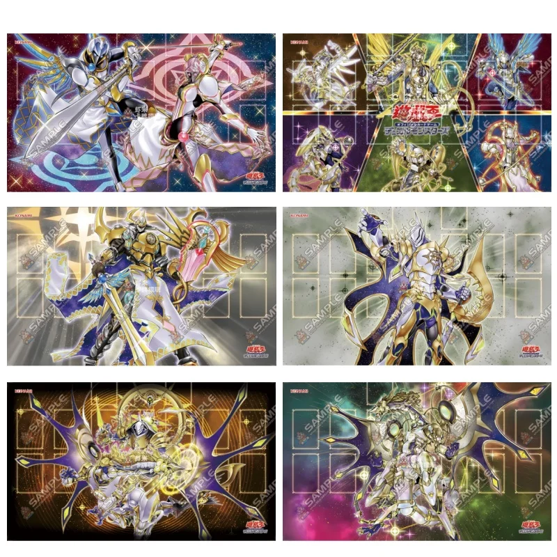 600x350mm Yu-Gi-Oh! Satellarknight/Constellar Playmat Tellarknight Constellar Caduceus 2mmseam Edge Rubber Board Game Card Mat